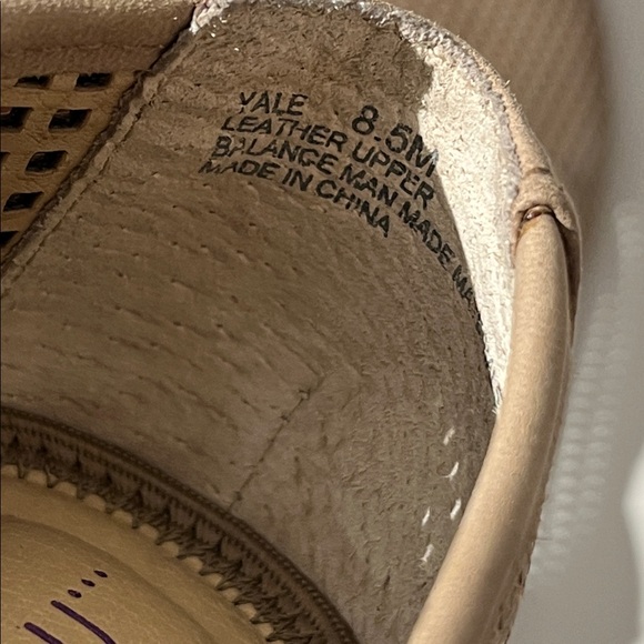 Me Too Yale Leather Cutout Flats Loafers sz 8.5 Cream Tan Neutral Summer Shoes - Picture 4 of 8